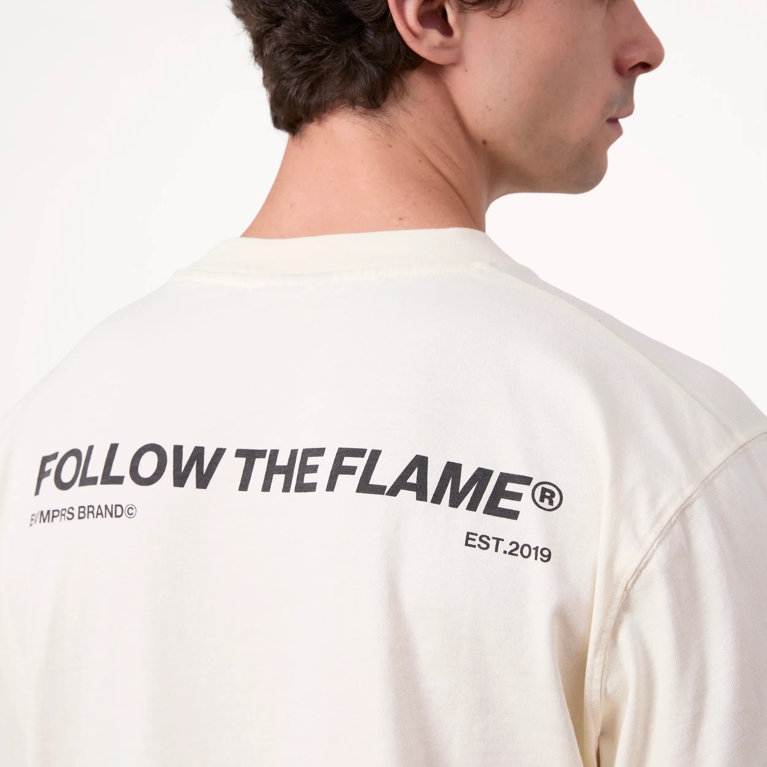 Playera Manga Larga Off-White