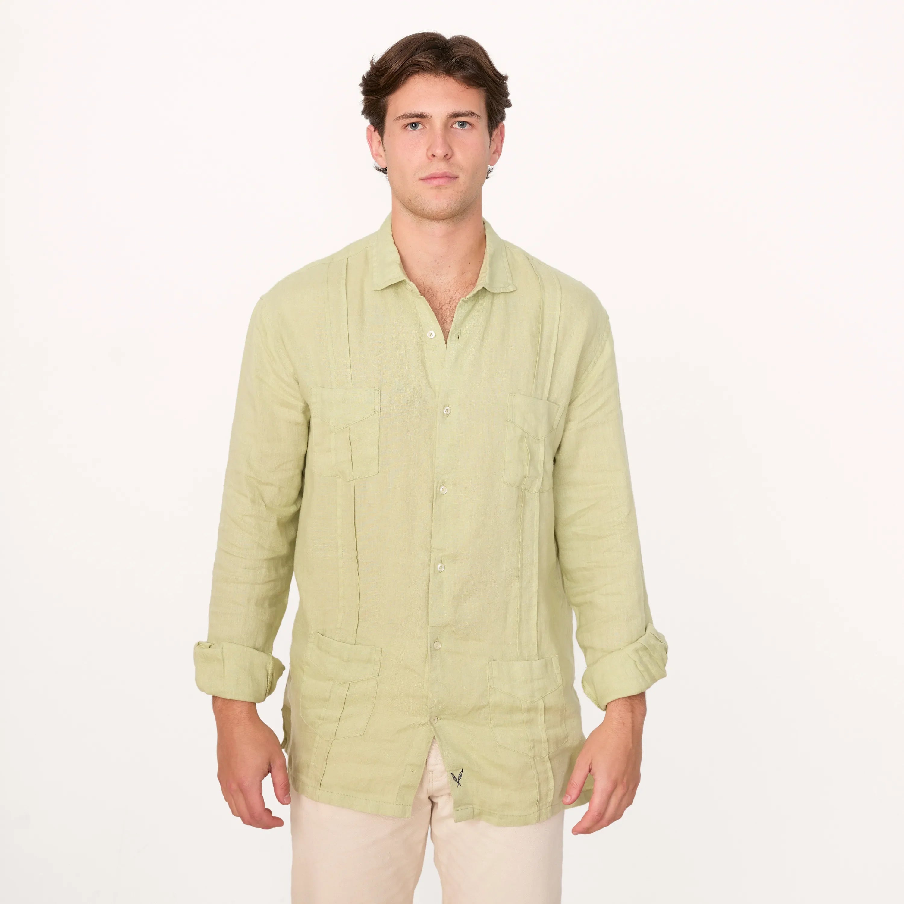 Guayabera Verde Lima