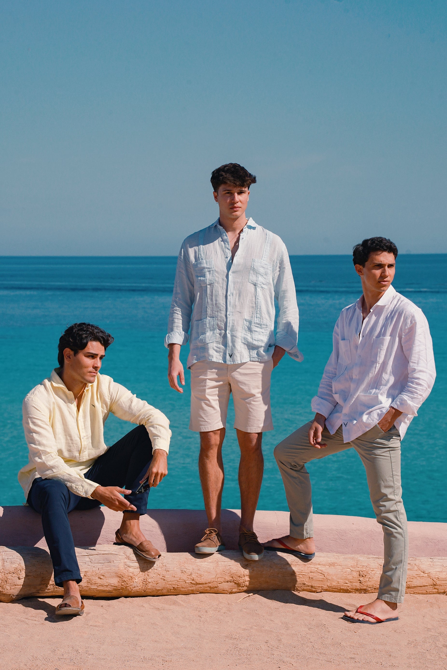 Guayabera Azul Soft