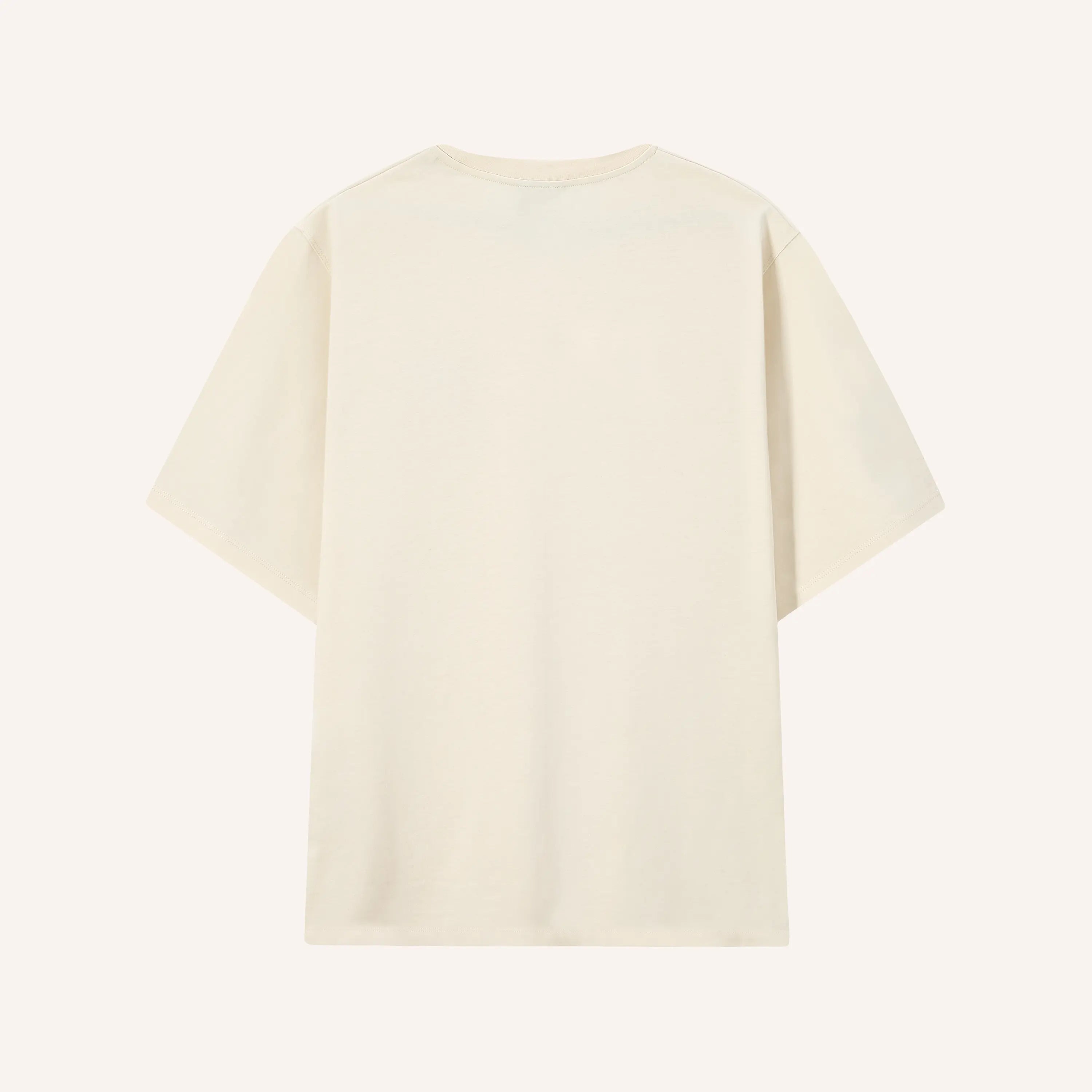 Camiseta Básica Logo Beige