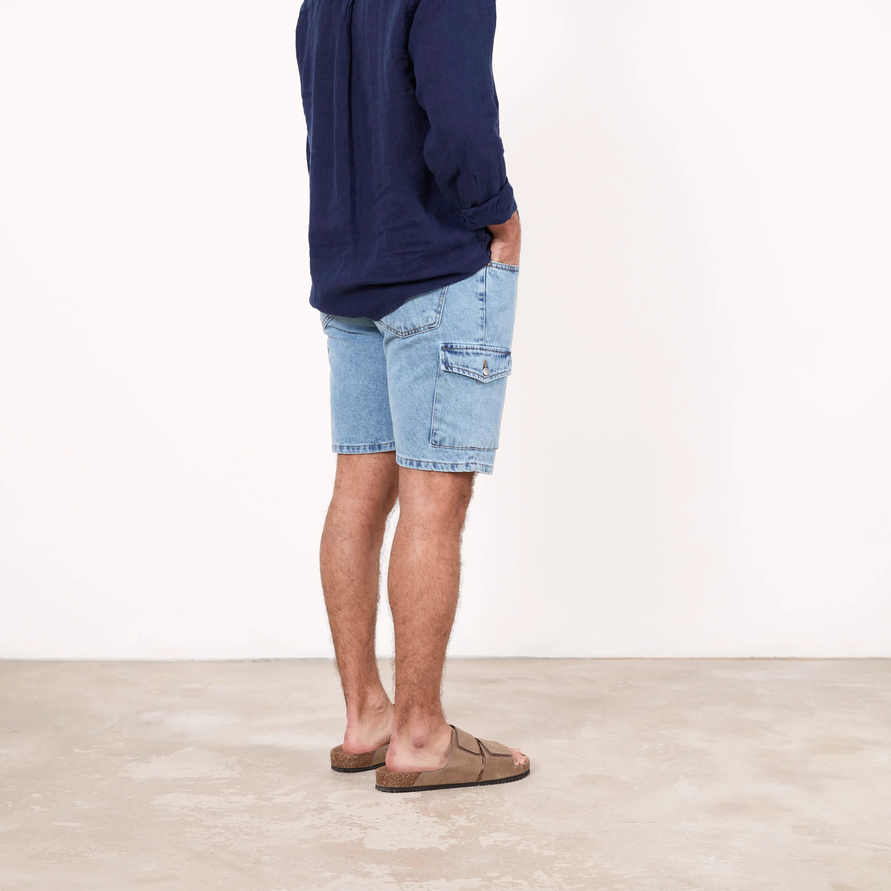 Bermuda denim cargo