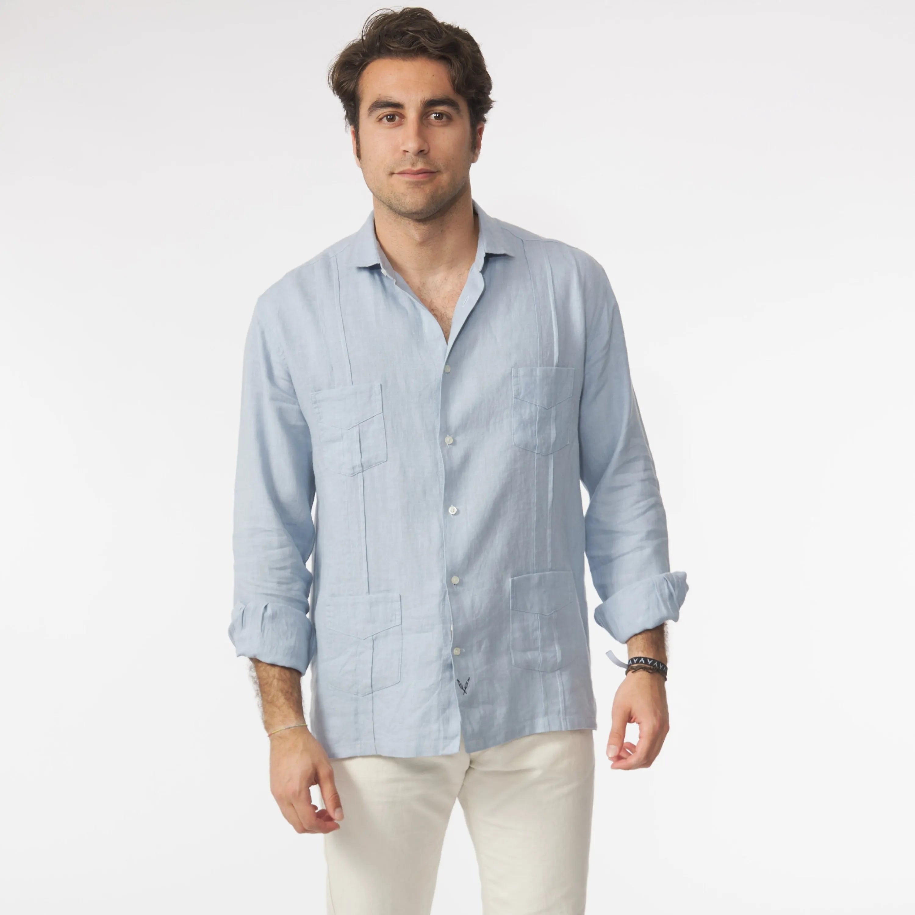 Guayabera Azul Soft
