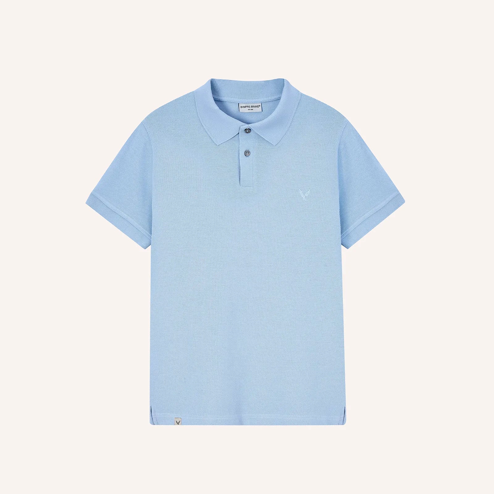 Polo básico celeste