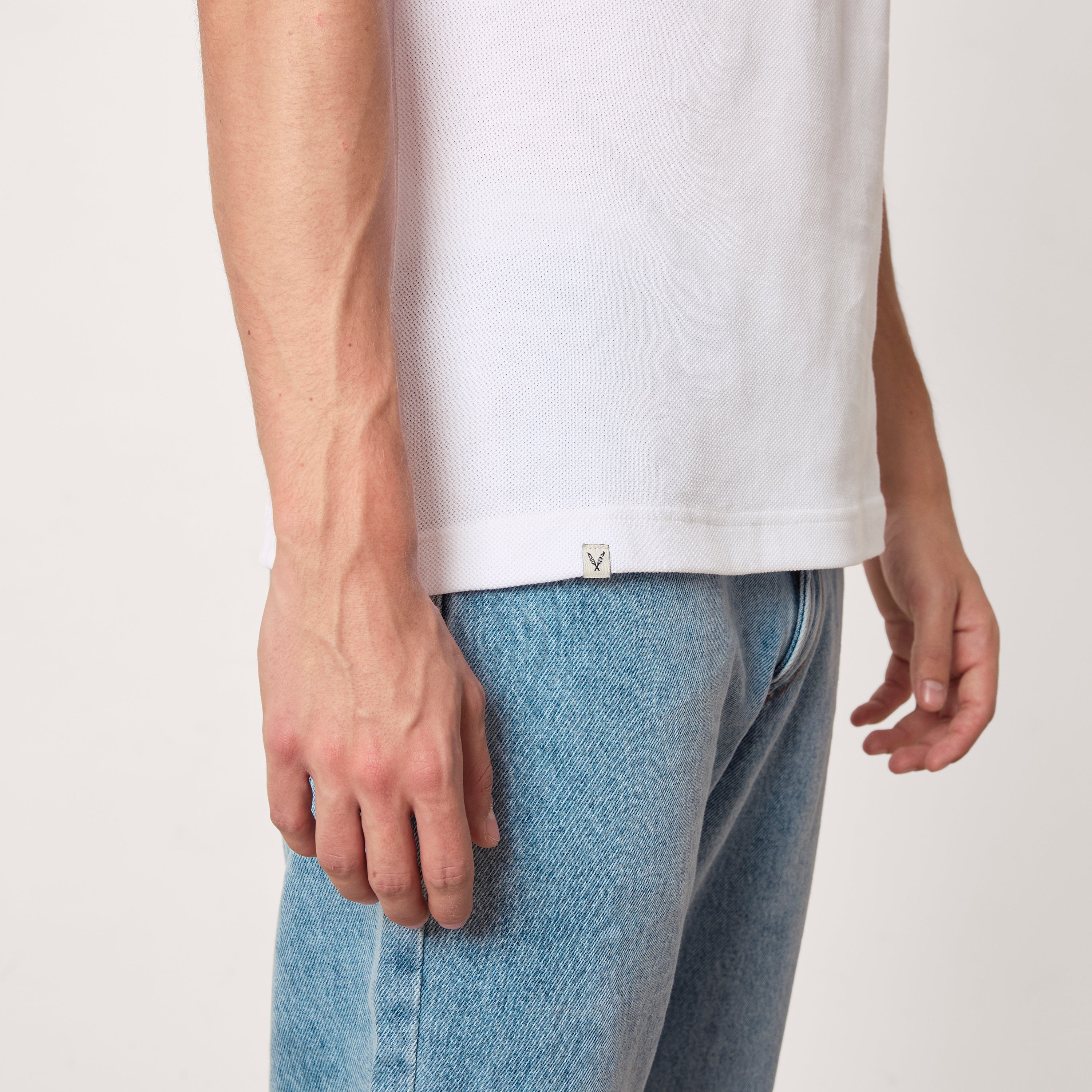 Polo básico blanco