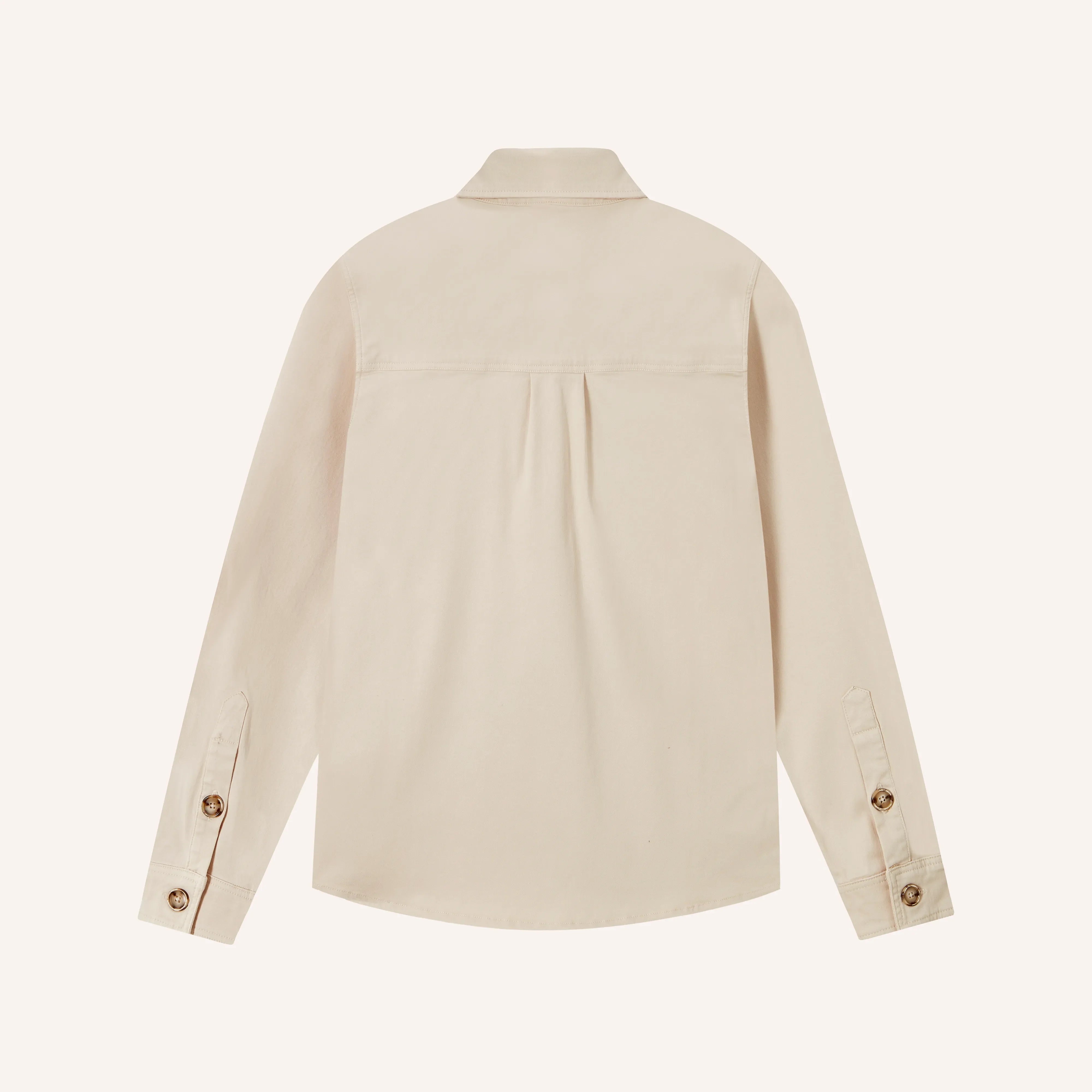 Sobrecamisa dos bolsillos beige