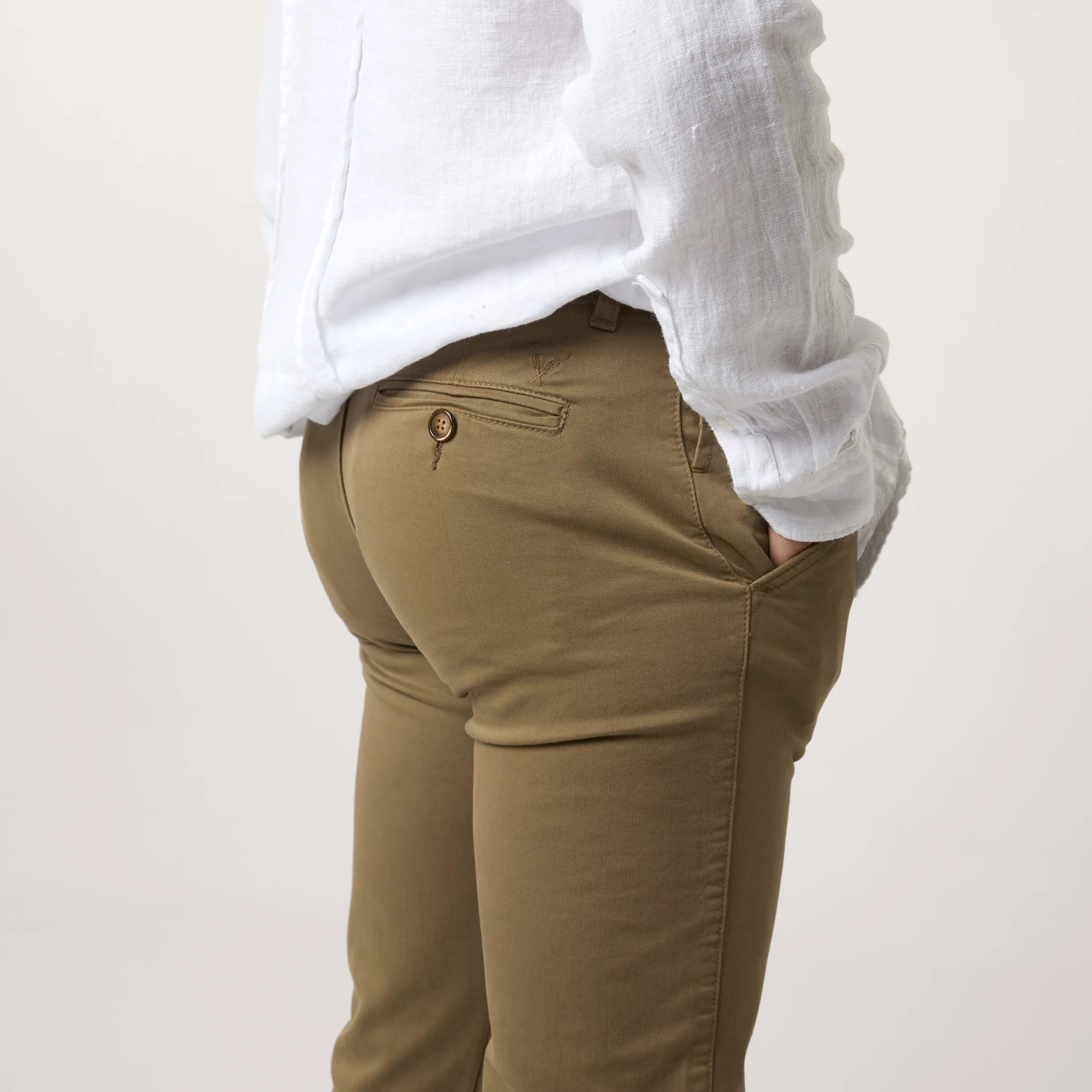 Pantalón Chino Casual Caqui