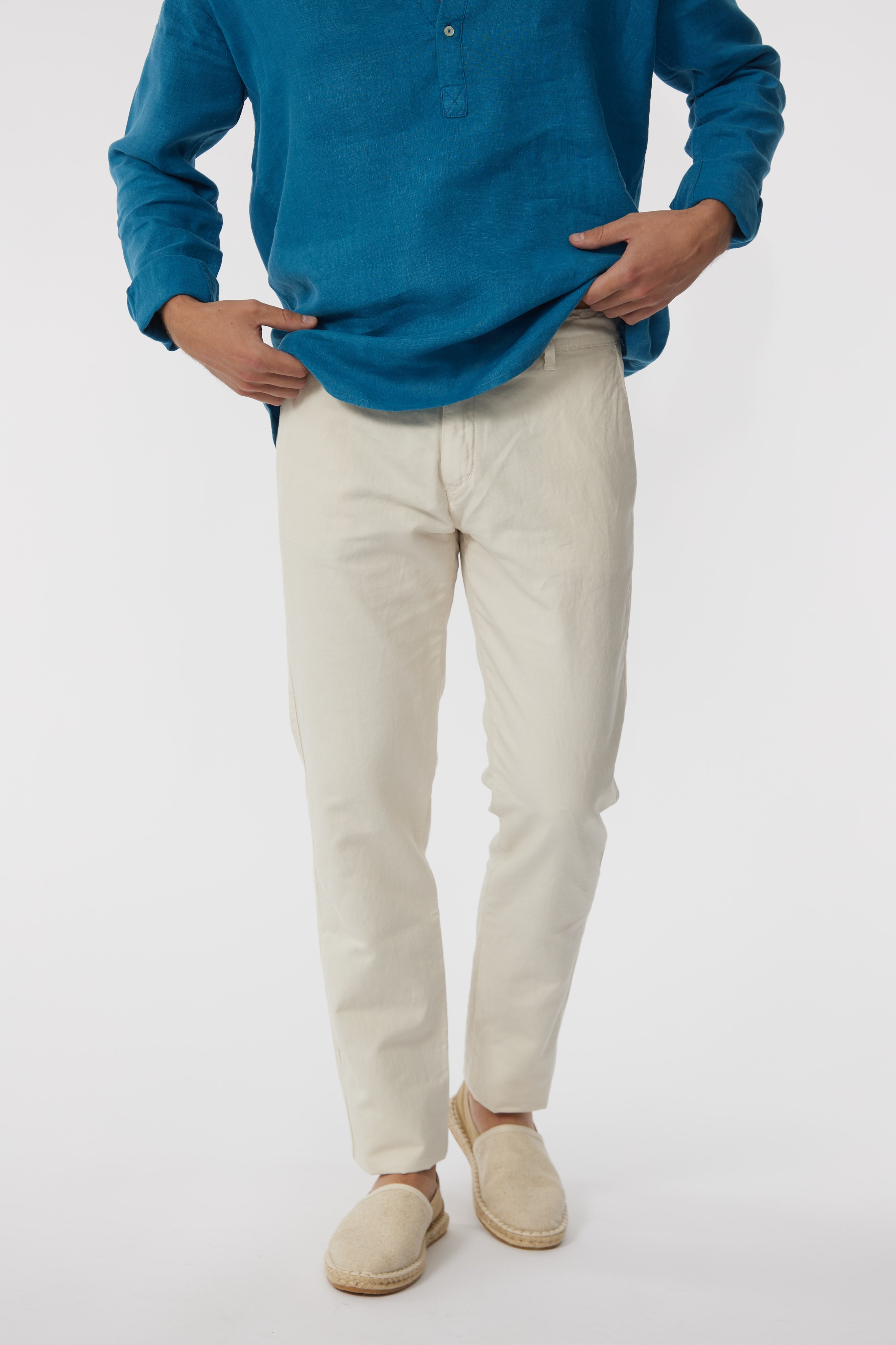 Pantalón Lino Beige