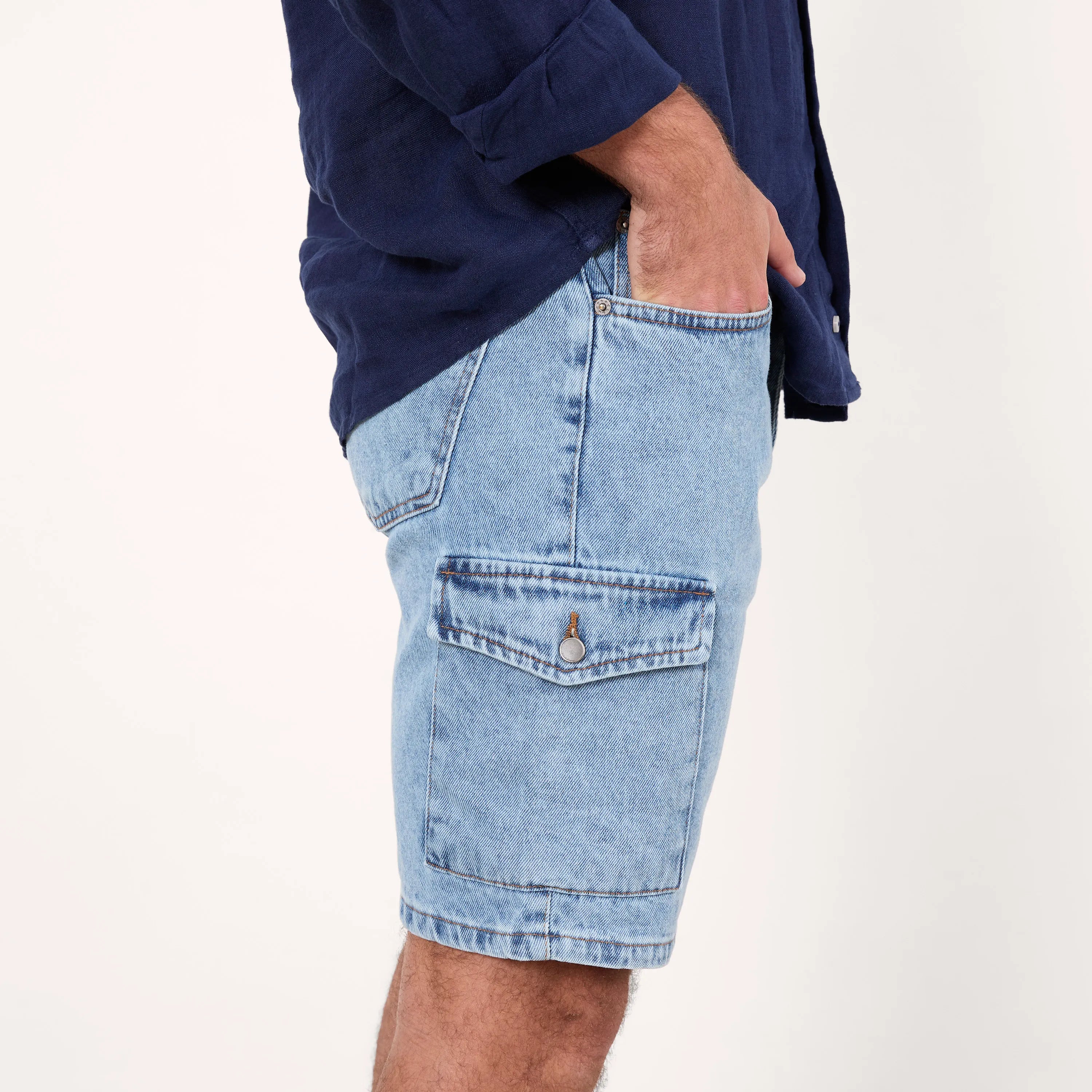 Bermuda denim cargo