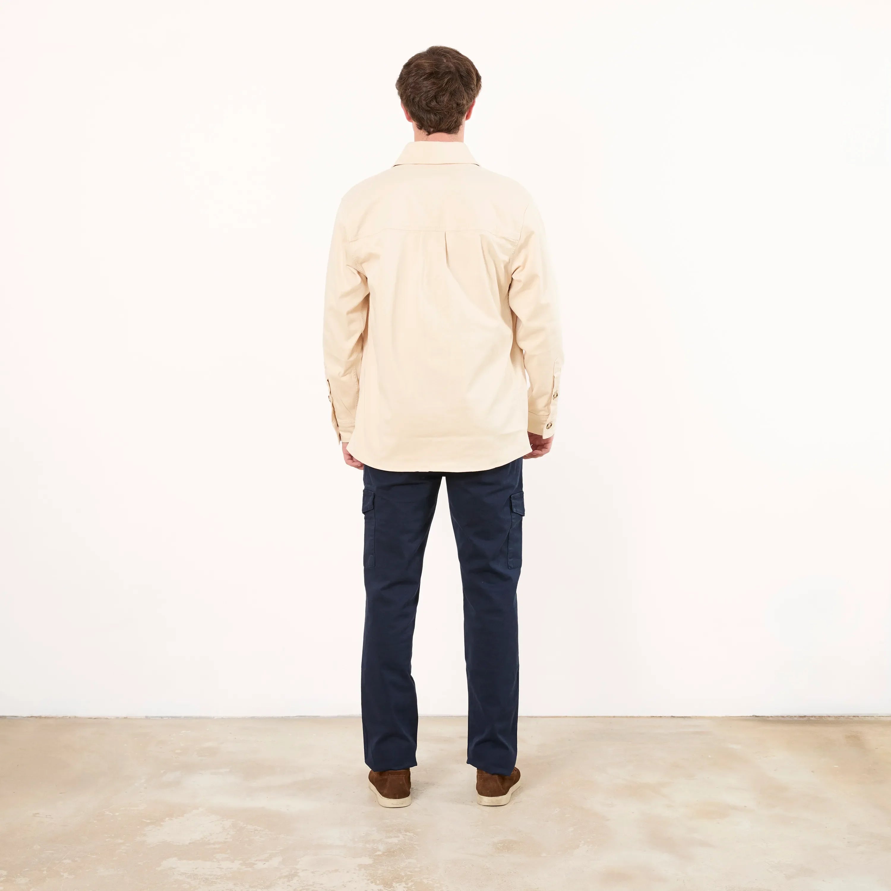 Sobrecamisa dos bolsillos beige