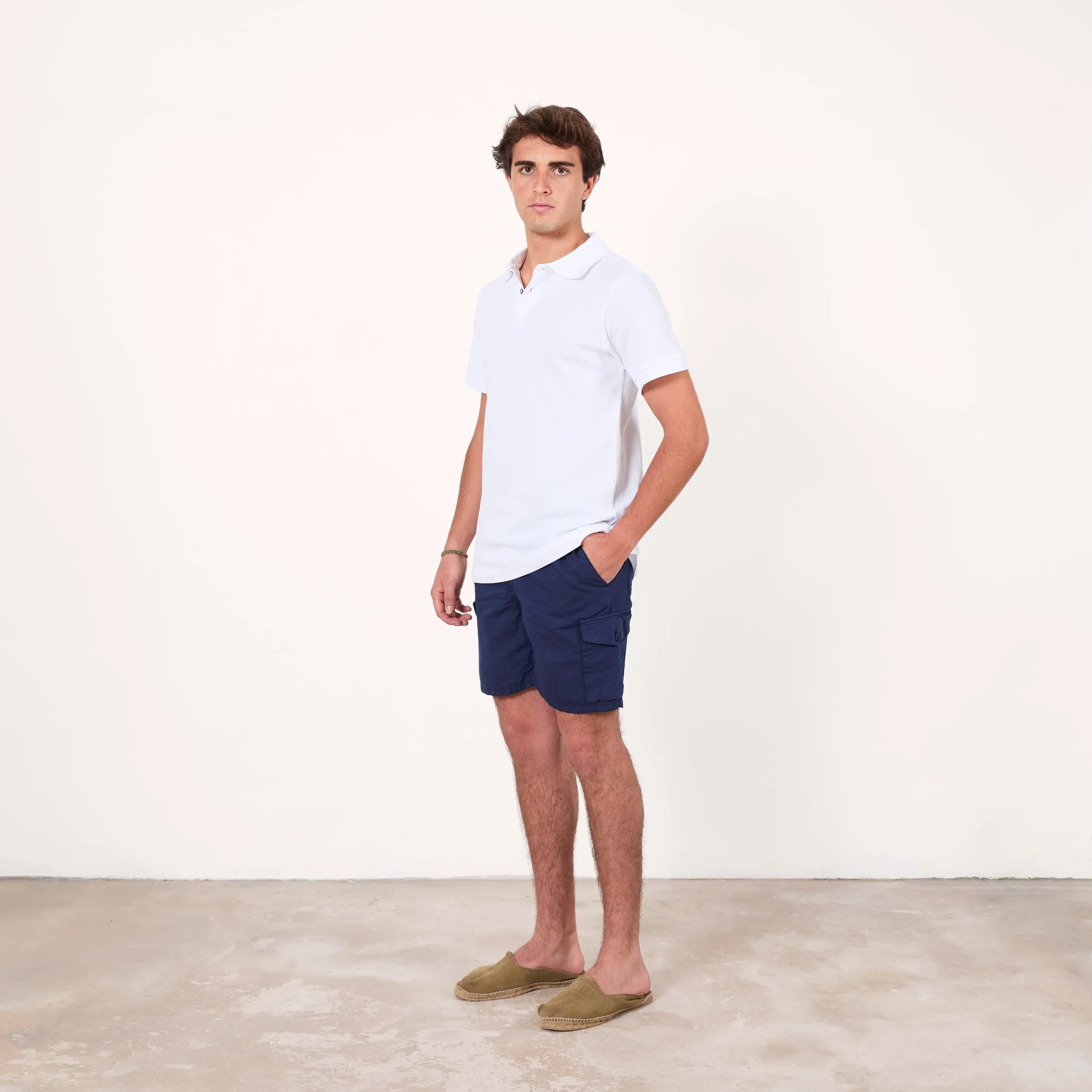 Polo básico blanco
