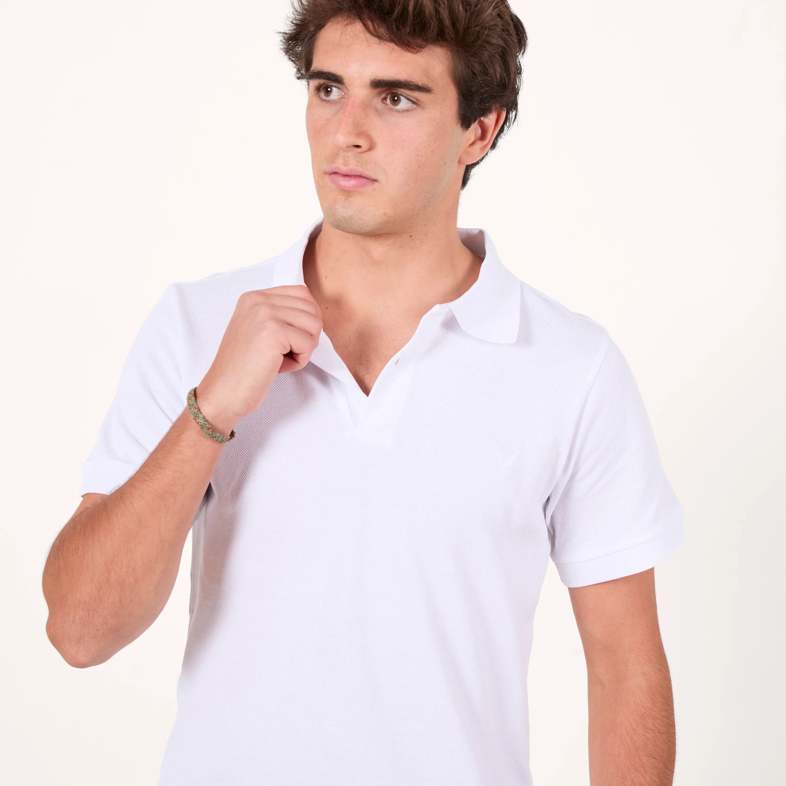 Polo básico blanco